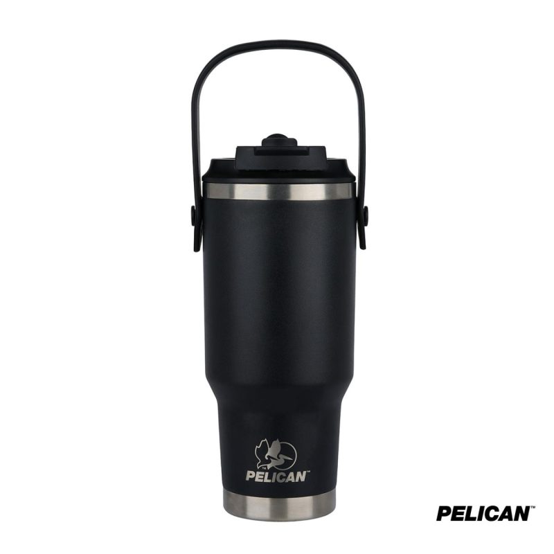 Pelican Porter Dual Swing 30 oz. Recycled Double Wall Stainless Steel Tumbler-2
