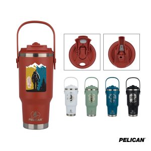 Pelican Porter Dual Swing 30 oz. Recycled Double Wall Stainless Steel Tumbler-1