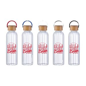 Rawlins 21oz Glass Bottle w Bamboo Lid-1