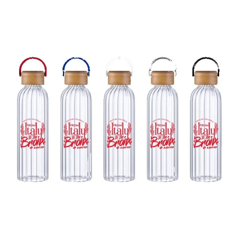 Rawlins 21oz Glass Bottle w Bamboo Lid-1