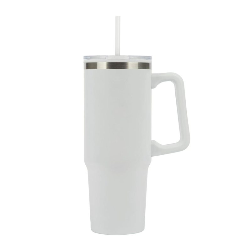 Rhea 30 oz. Steel/ 100% Recycled PP Liner Travel Mug-6