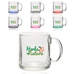 13 oz. Libbey Clear Glass Coffee Mugs-1