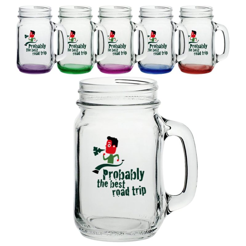 16 oz. Libbey Mason Jars with Handles-1