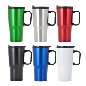 Endura Red 20 oz Double-Wall PP Insert Mug with Plastic Swig Handle-1