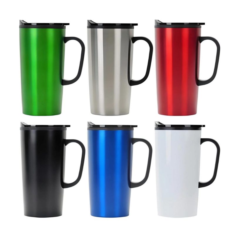 Endura Royal Blue 20 oz Stainless Steel Swig Mug with Plastic Handle-1