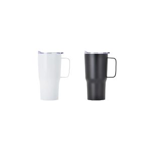Endura White 20 oz Double-Wall Stainless Steel Swig Mug with Metal Handle-1