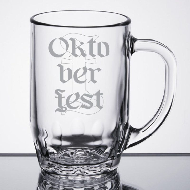 Laser Engraved Libbey® 5303 19.5 oz. Thumbprint Beer Mug-1