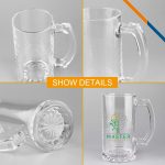 Libbey Hemo Glass Beer Mugs - 25 Oz.-3
