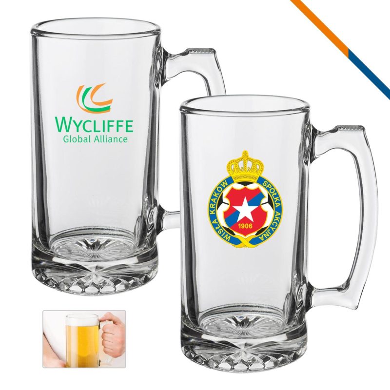 Libbey Hemo Glass Beer Mugs - 25 Oz.-1