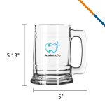 Libbey Idelle Glass Beer Mugs - 15 Oz.-4