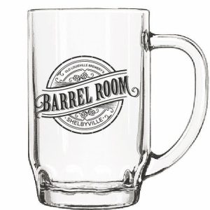 Libbey Thumbprint Beer Stein 19.5 oz - Classic Clear Glass Mug with Handle-1