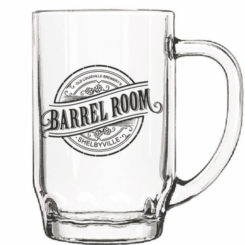 Libbey Thumbprint Beer Stein 19.5 oz - Classic Clear Glass Mug with Handle-1
