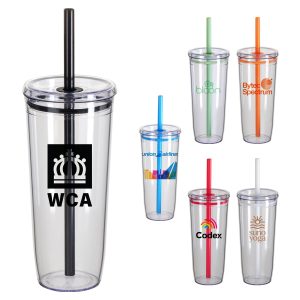 Norris 20 oz Recycled Acrylic Straw Tumbler-1
