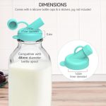Silicone Milk Bottle Cap Compatible W/ Stanpac & Libbey Glass Bottles-4