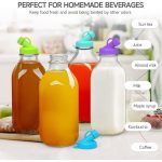 Silicone Milk Bottle Cap Compatible W/ Stanpac & Libbey Glass Bottles-6