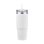 30 Oz. Dual Wall Stainless Steel Tumbler w/Clear Lid-2