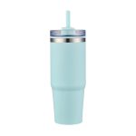 30 Oz. Dual Wall Stainless Steel Tumbler w/Clear Lid-9