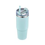 30 Oz. Dual Wall Stainless Steel Tumbler w/Clear Lid-10