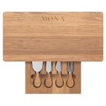 Monroe Cutting Board And Cheese Knife Set-1