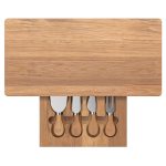 Monroe Cutting Board And Cheese Knife Set-6