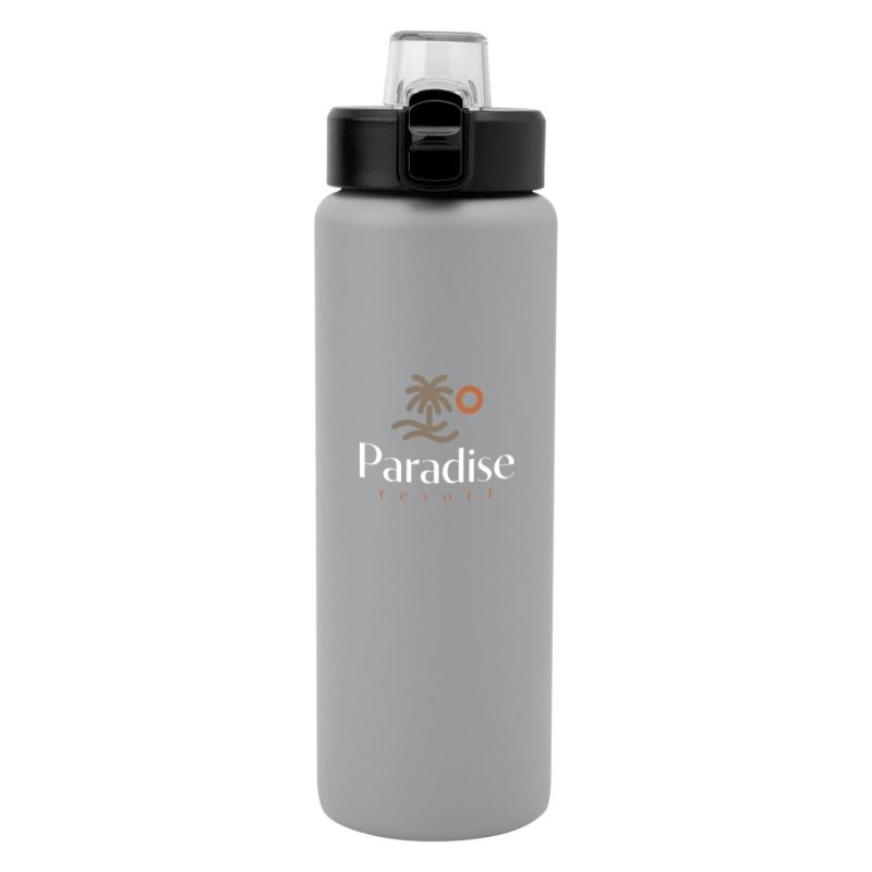 30 Oz. Nolan Recycled Single Wall Stainless Steel Bottle-7