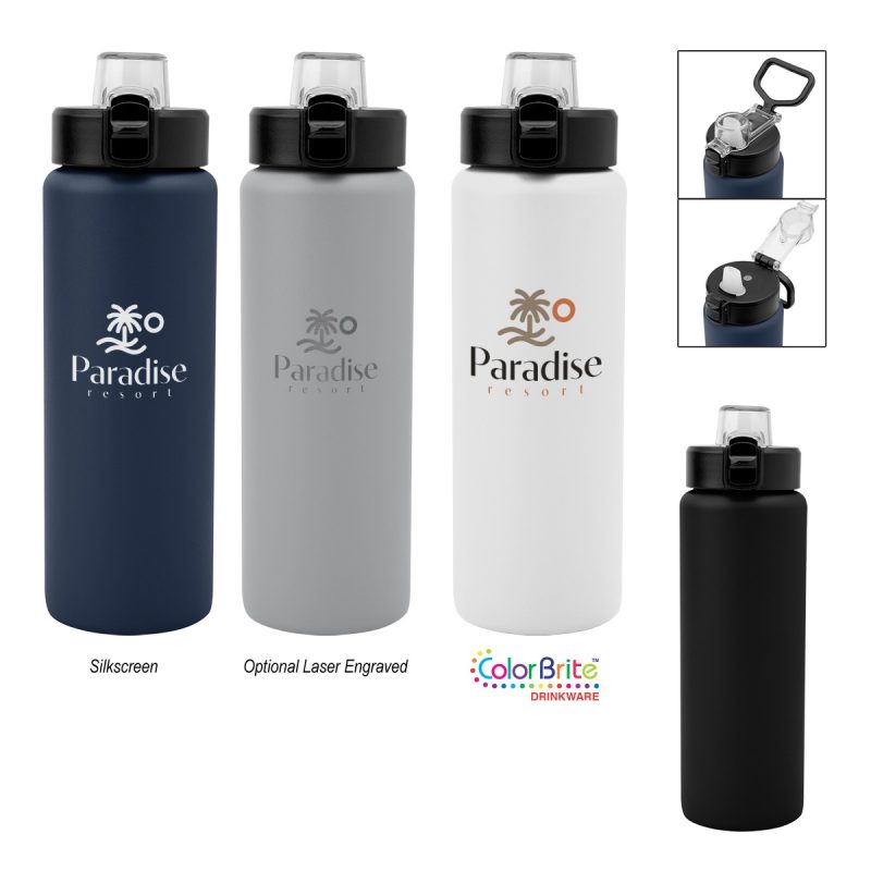 30 Oz. Nolan Recycled Single Wall Stainless Steel Bottle-1