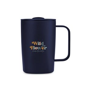 Aviana Rowan Recycled Stainless Steel Mug - 15 Oz. - Matte Navy-1