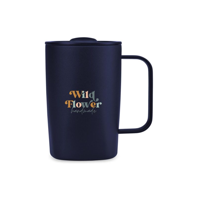 Aviana Rowan Recycled Stainless Steel Mug - 15 Oz. - Matte Navy-1