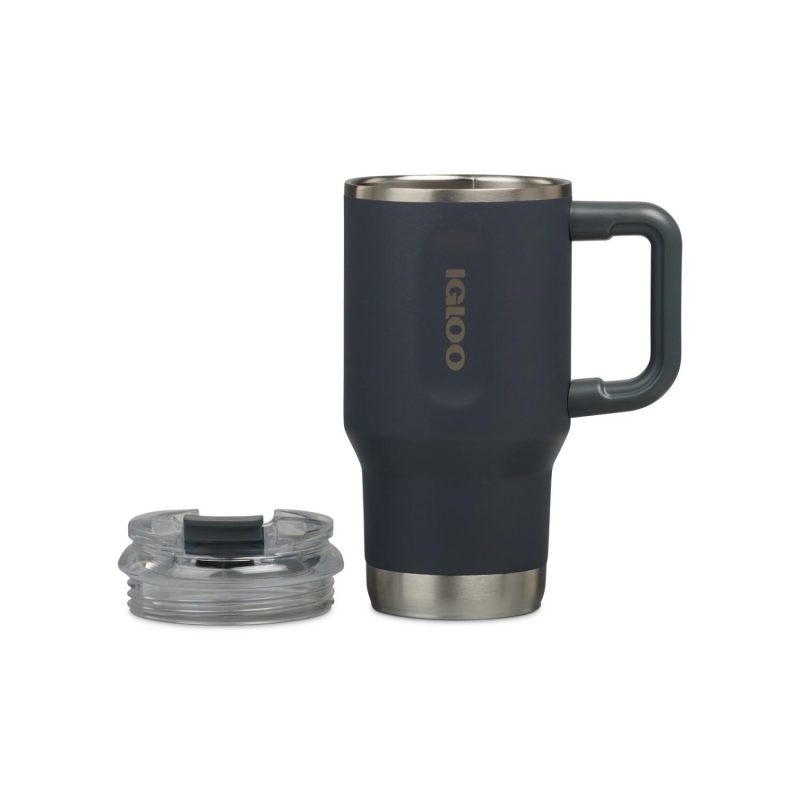 Igloo Recycled Stainless Steel Travel Tumbler - 18 Oz. - Carbonite-9