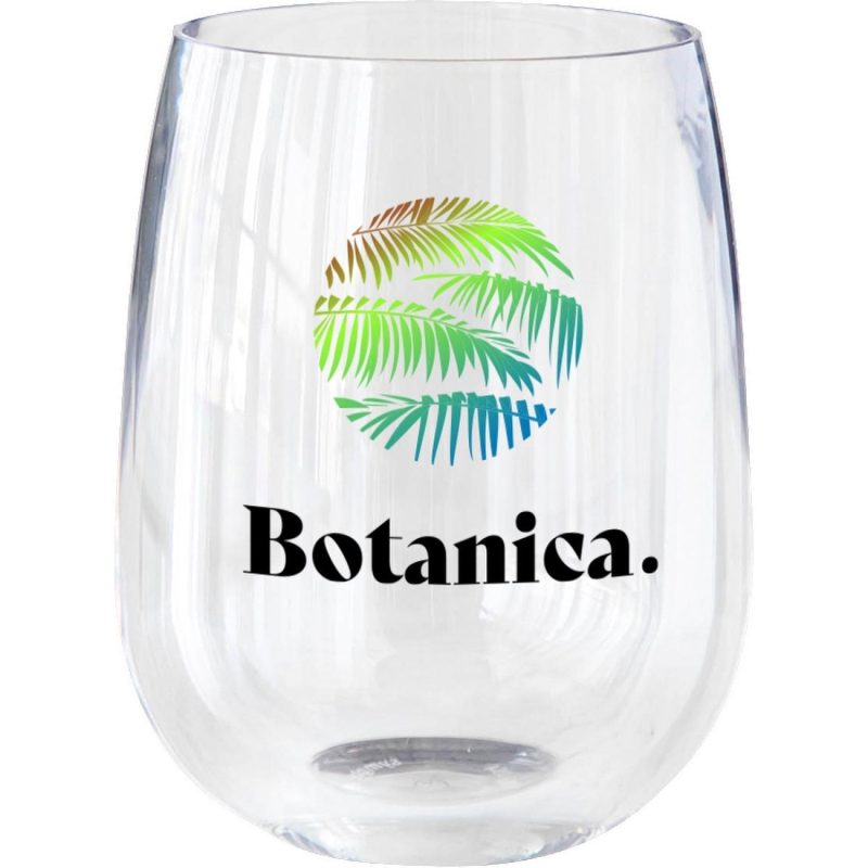 Symglass 12oz Clear Stemless Wine Glass-2