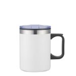 14 oz. Stainless Steel & PP Camping Mug with Matte Finish-6