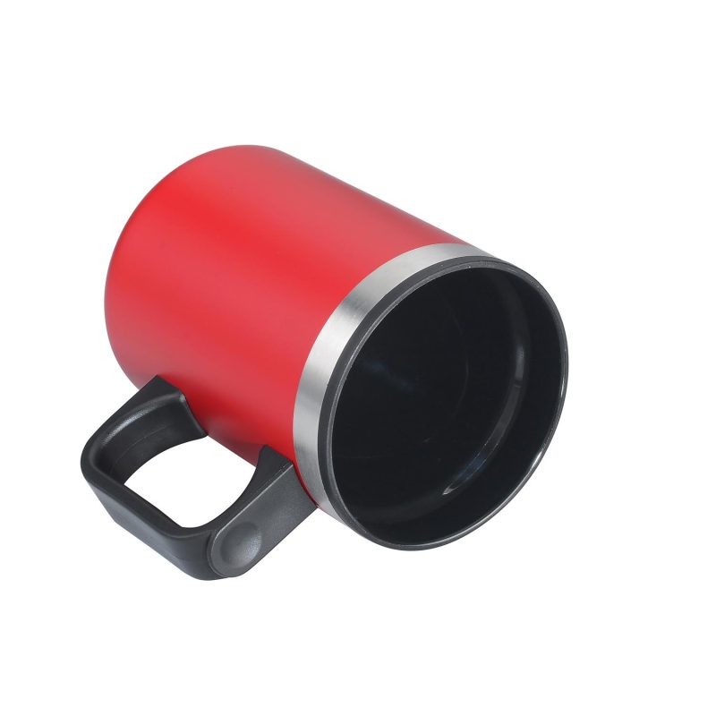 14 oz. Stainless Steel & PP Camping Mug with Matte Finish-7