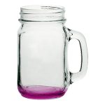 16 oz Mason Jars with Handles with Color Bottom-3