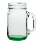 16 oz Mason Jars with Handles with Color Bottom-5