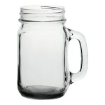 16 oz Mason Jars with Handles with Color Bottom-7