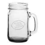 16 oz Mason Jars with Handles with Color Bottom-9