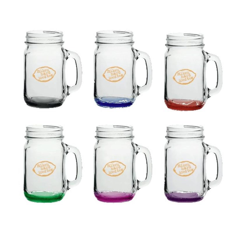 16-oz-Mason-Jars-with-Handles-with-Color-Bottom-RQ24619CB 16 oz Mason Jars with Handles with Color Bottom-1