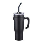 40 oz Travel Mug With Straw and Removable Handle-3